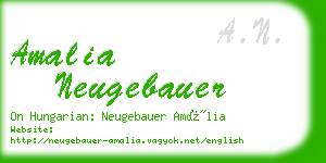 amalia neugebauer business card